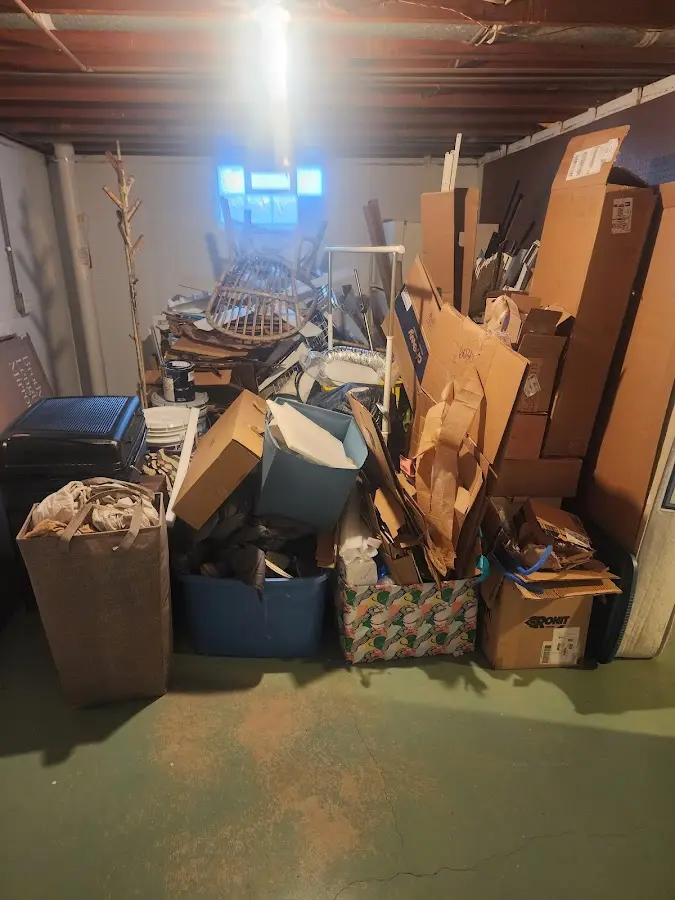 Roll-off dumpster container at job site for Construction Dumpster Rental in Elberton